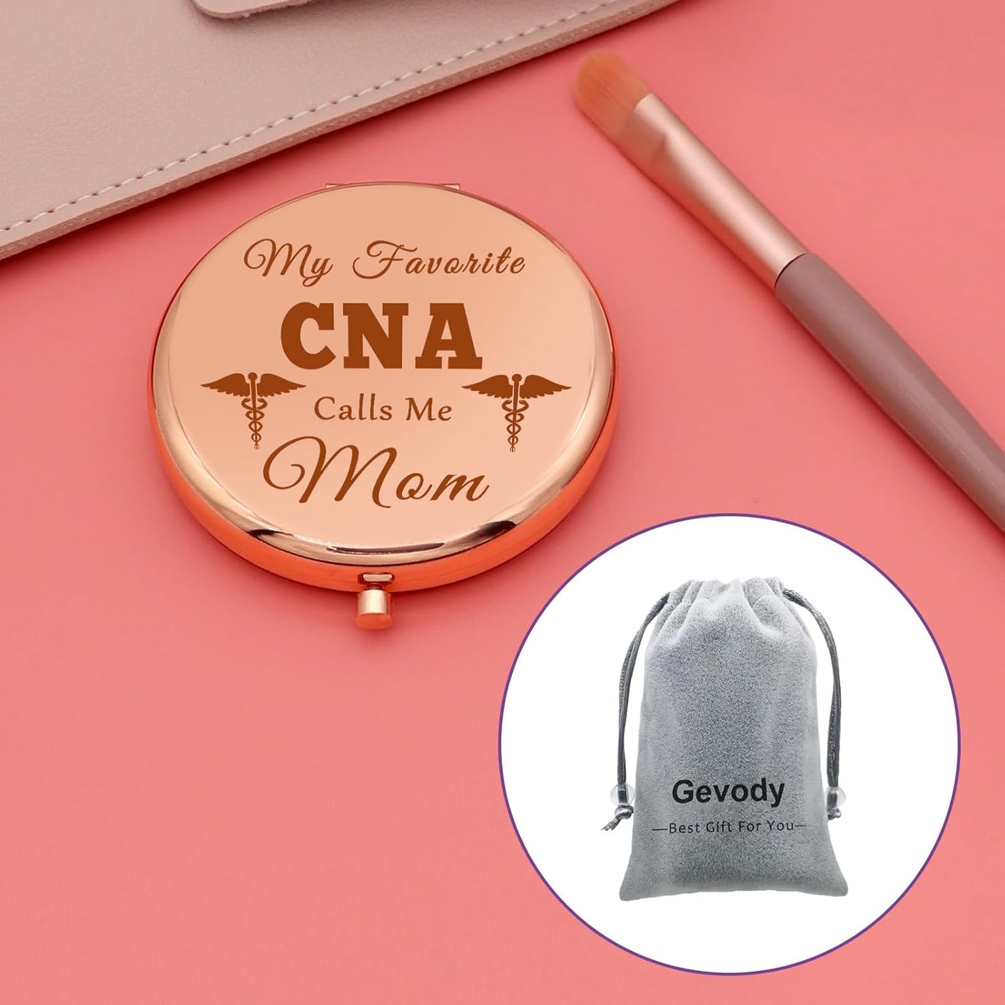 Thank You Gifts for CNA Mom Compact Makeup Mirror CNA Gifts Nursing Assistant Gifts for Mom Nurse Day Gifts Folding Makeup Mirror CNA Appreciation Gifts Christmas Birthday Gifts CNA Week Gifts
