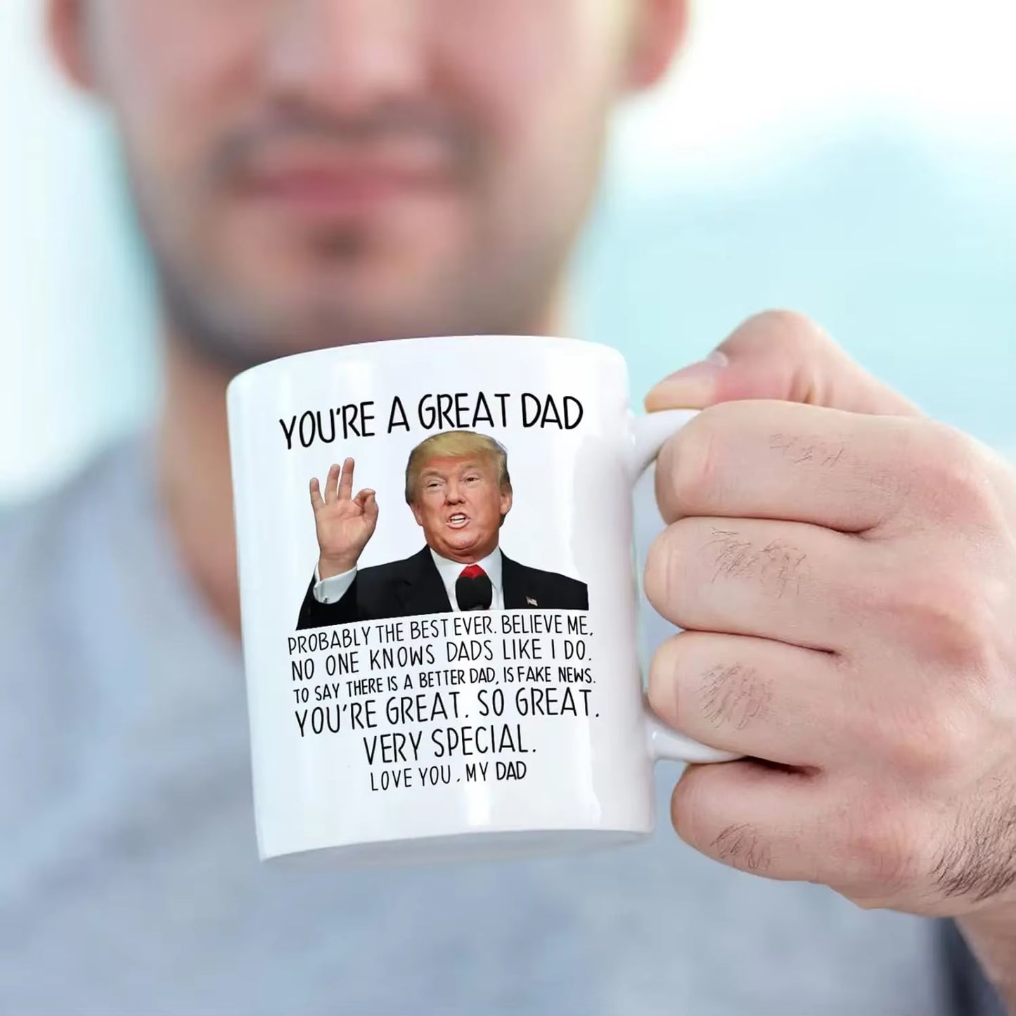 Funny Dad Gifts from Daughter Son, You'Re a Great Dad Coffee Mug, Birthday Gifts, Gag Gifts for Cup, Father'S Day Present