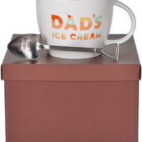 Gifts for Dad –Dad’S Ice Cream Bowl and Engraved Spoon Dad’S Ice Cream Shovel – Ideal Father’S Day Gift, Christmas Gift or Birthday Gift (Dad)