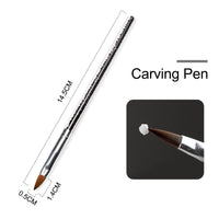 Nail Powder Acrylic System Kit Professional Nail Art Tool Set Contain Glass Cup Acrylic Liquid Extention Carving Manicure