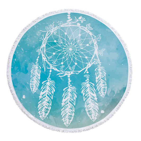 Round Beach Towel Microfiber Beach Mat