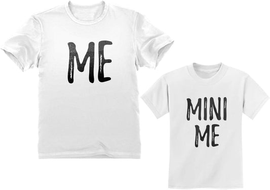 Dad and Son Matching T-Shirts Funny Me & Mini Me Matching Set Outfit