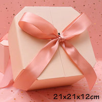 Black Red Heart Shaped Gifts Box with Bows Valentines Day Presents Packaing Boxes Anniversary Surprise Gifts Wedding Decorations