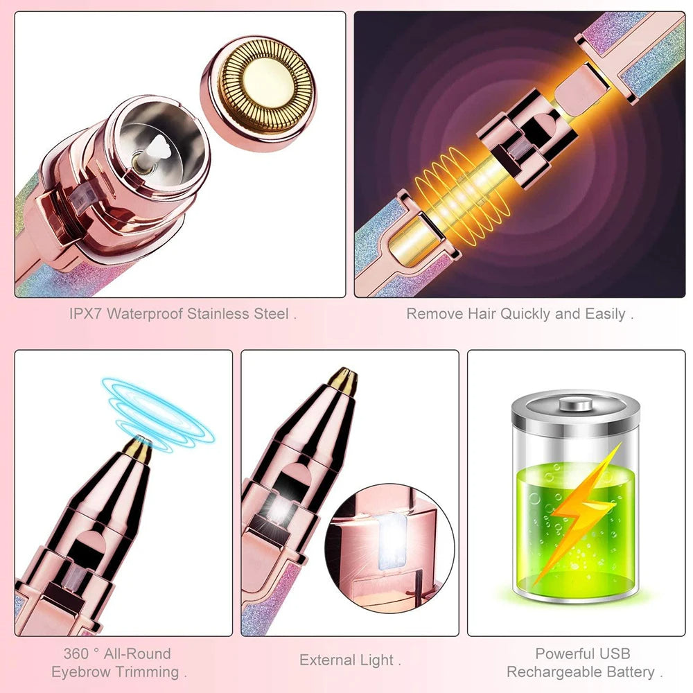 GlowTrim - Premium Facial Shaver