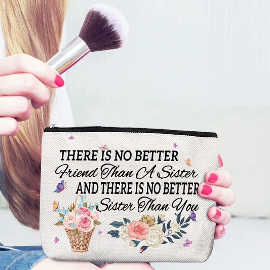 Sister Gifts,Sisters Gifts from Sister,Sister Birthday Gifts from Sister,Sister Appreciation Gifts,Gifts for Sisters,Sister Bday Gifts,Bonus Sister Gifts,Sister Cosmetic Bag,Sister Mirror