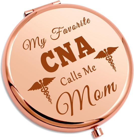 Thank You Gifts for CNA Mom Compact Makeup Mirror CNA Gifts Nursing Assistant Gifts for Mom Nurse Day Gifts Folding Makeup Mirror CNA Appreciation Gifts Christmas Birthday Gifts CNA Week Gifts
