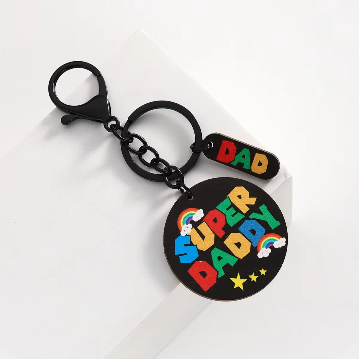 1Pc Mom and Super Daddy Keychain - Heartfelt Mother'S Day and Fathers Day Gift from Daughter Son