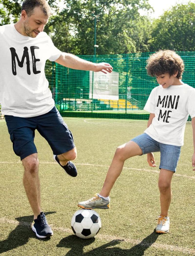 Dad and Son Matching T-Shirts Funny Me & Mini Me Matching Set Outfit