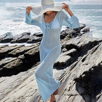 Beach Skirt Women's Knitted Floating Flower Beach