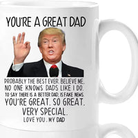 Funny Dad Gifts from Daughter Son, You'Re a Great Dad Coffee Mug, Birthday Gifts, Gag Gifts for Cup, Father'S Day Present