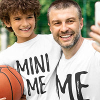 Dad and Son Matching T-Shirts Funny Me & Mini Me Matching Set Outfit