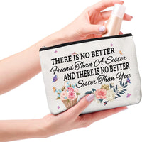 Sister Gifts,Sisters Gifts from Sister,Sister Birthday Gifts from Sister,Sister Appreciation Gifts,Gifts for Sisters,Sister Bday Gifts,Bonus Sister Gifts,Sister Cosmetic Bag,Sister Mirror