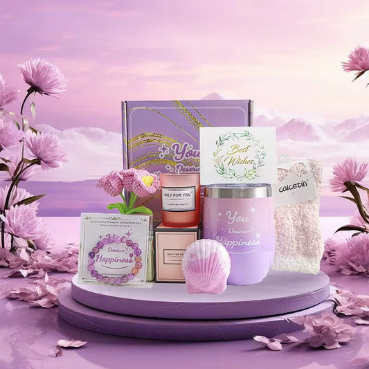 Spa Gift Basket Set Valentine'S Gifts Set Birthday Gifts for Girls Spa Self Care Gift Party Favors Vacuum Cup Gifts Basket Gift