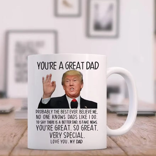 Funny Dad Gifts from Daughter Son, You'Re a Great Dad Coffee Mug, Birthday Gifts, Gag Gifts for Cup, Father'S Day Present