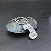 Family Love Necklace & Keychain Gift for Dad Mom and Daughter - Daddy'S Girl Heart Pendant for Girl,Birthday Father'S Day Keepsake for Parents Childen Kids.