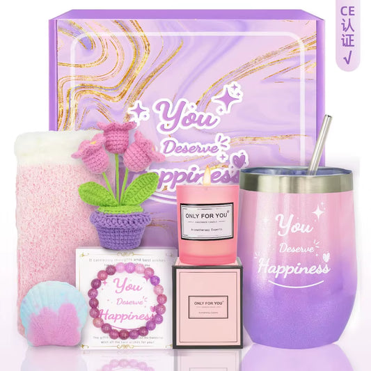 Spa Gift Basket Set Valentine'S Gifts Set Birthday Gifts for Girls Spa Self Care Gift Party Favors Vacuum Cup Gifts Basket Gift