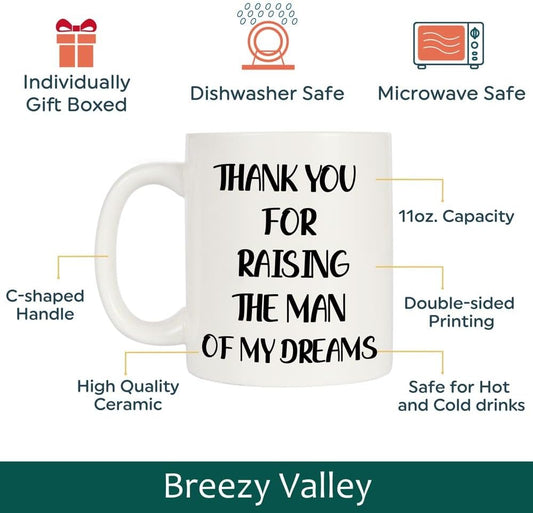 Mothers Day Gifts for Mother in Law Coffee Mug, Father Mother in Law Birthday Gifts from Daughter