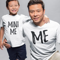 Dad and Son Matching T-Shirts Funny Me & Mini Me Matching Set Outfit
