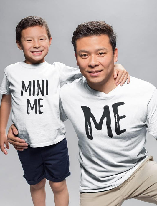 Dad and Son Matching T-Shirts Funny Me & Mini Me Matching Set Outfit