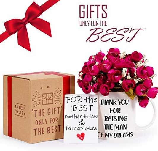Mothers Day Gifts for Mother in Law Coffee Mug, Father Mother in Law Birthday Gifts from Daughter