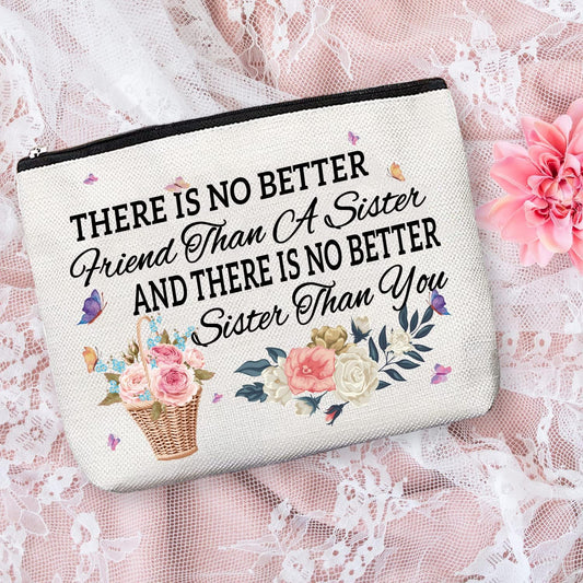 Sister Gifts,Sisters Gifts from Sister,Sister Birthday Gifts from Sister,Sister Appreciation Gifts,Gifts for Sisters,Sister Bday Gifts,Bonus Sister Gifts,Sister Cosmetic Bag,Sister Mirror